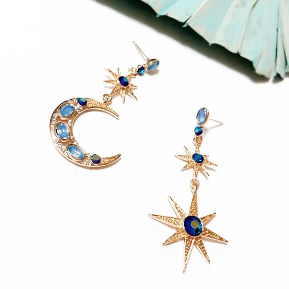 Star dangle earrings  #532 - Picture 2 of 5